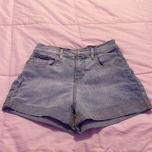 Express High waisted denim shorts